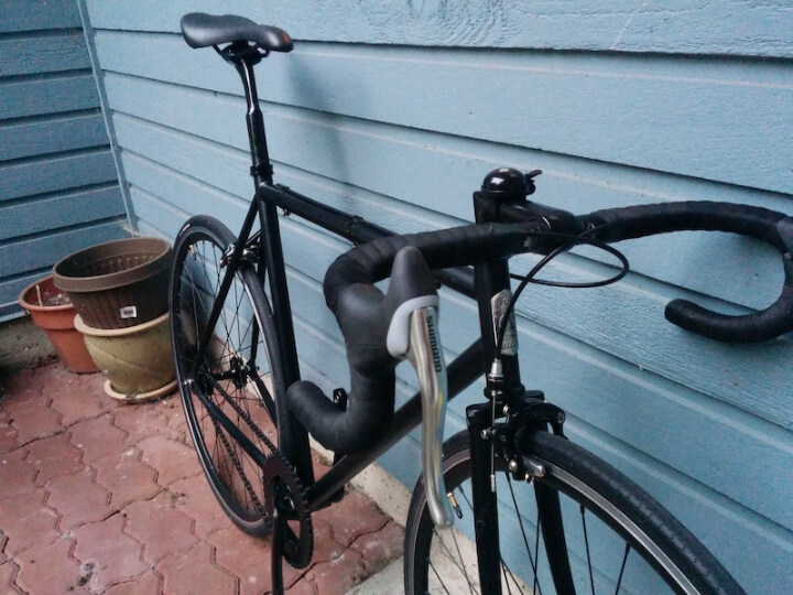 black fuji feather road fixie bike black fuji feather road fixie bike