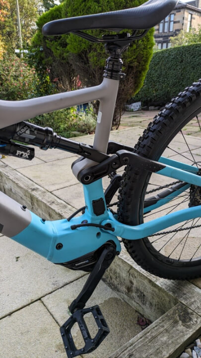 battery and rear shock on orbea rise battery and rear shock on orbea rise
